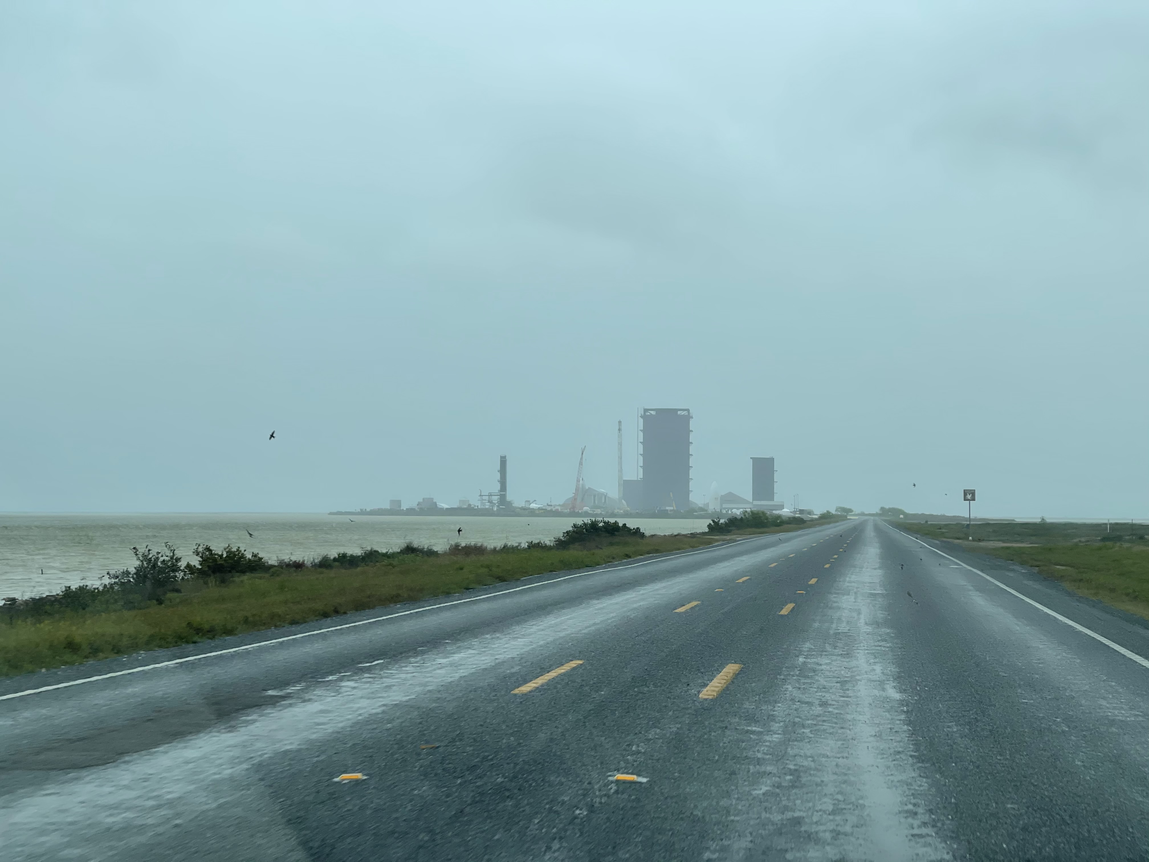 SpaceX High Bay in the Mist