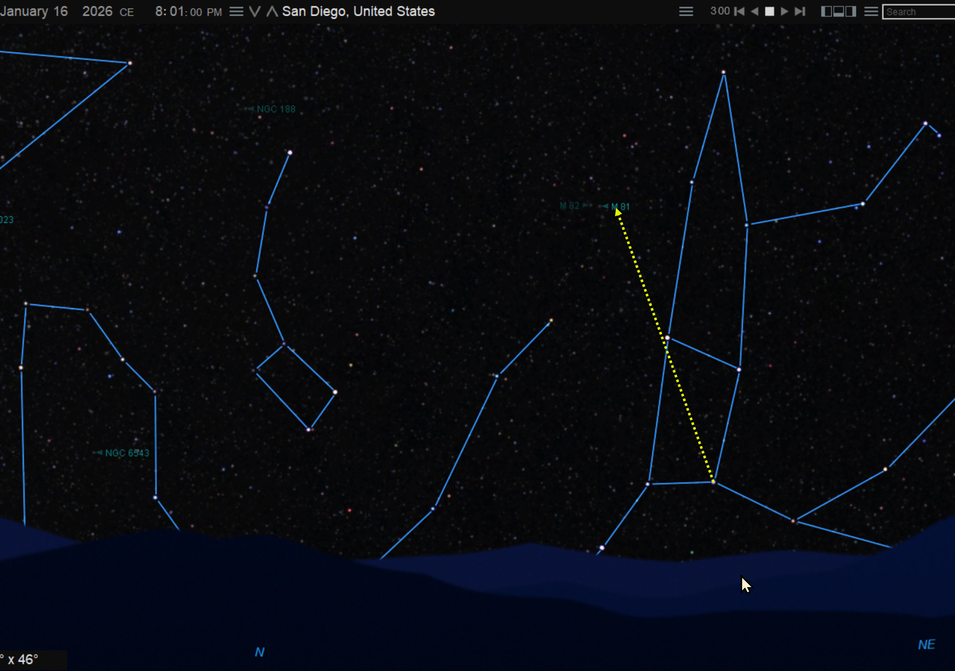 How to find M81 and M82