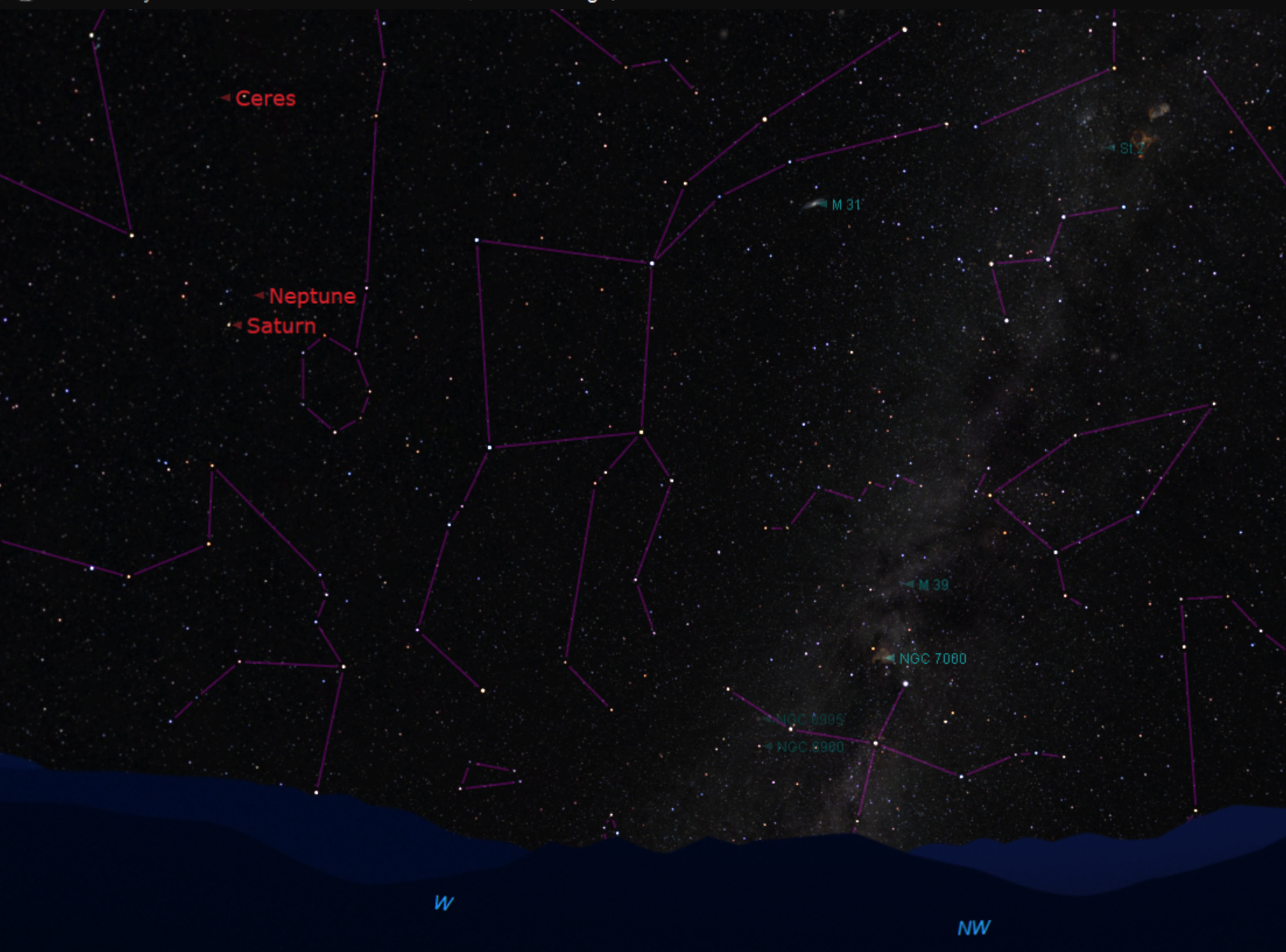 January looking Northwest